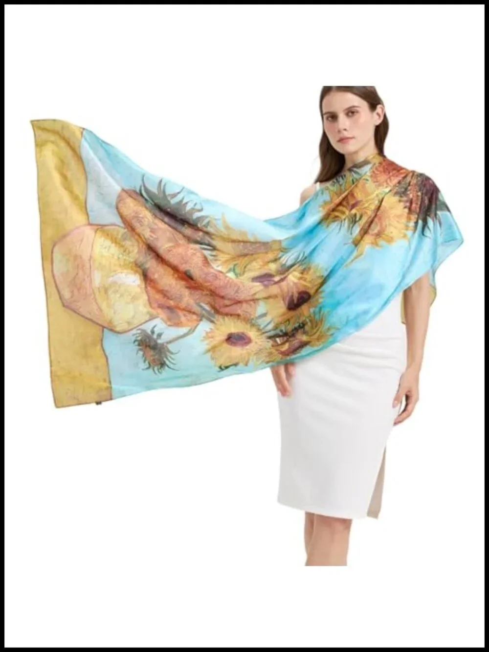 100% Mulberry Silk Long Scarf Shawl Wrap Hijab Travel